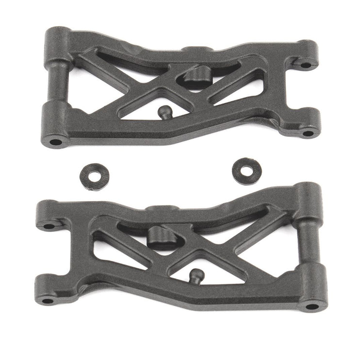 Team Associated RC10B74 FT Front Suspension Arms, carbon fiber