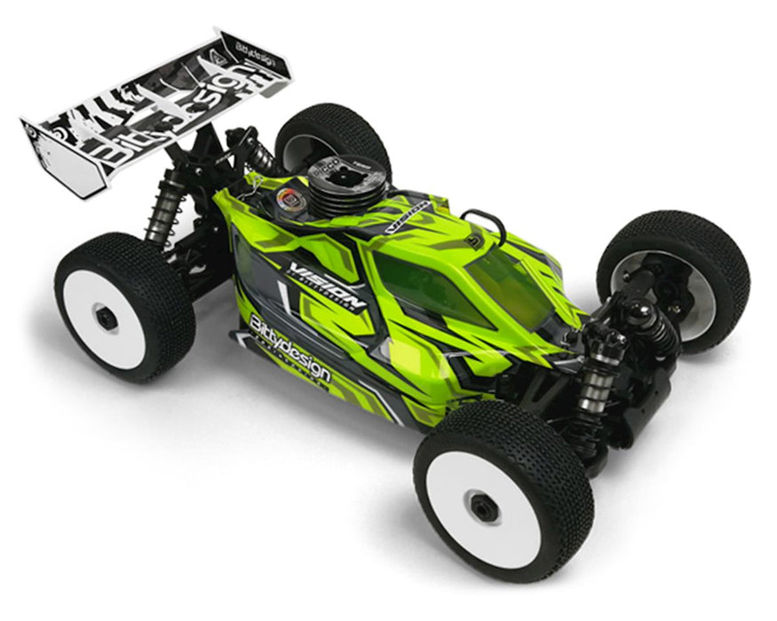 Bittydesign "Vision" XRAY XB8 2020 Pre-Cut 1/8 Buggy Body (Clear)