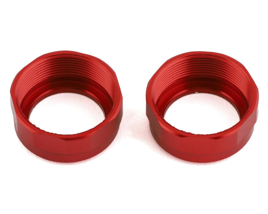 Team Brood Velvet Aluminium Shock Cap (Rouge)