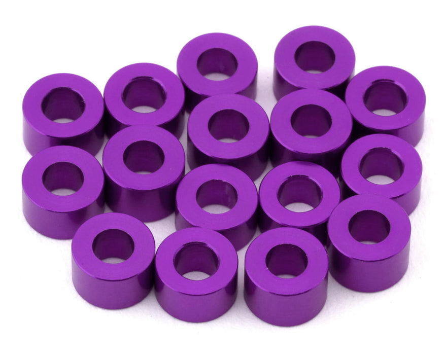 Team Brood 3x6mm 6061 Aluminum Ball Stud Washers Extra Large Kit (Purple) (16)