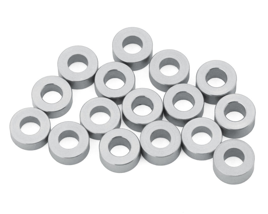 Team Brood 3x6mm 6061 Aluminum Ball Stud Washers Extra Large Kit (Silver) (16)