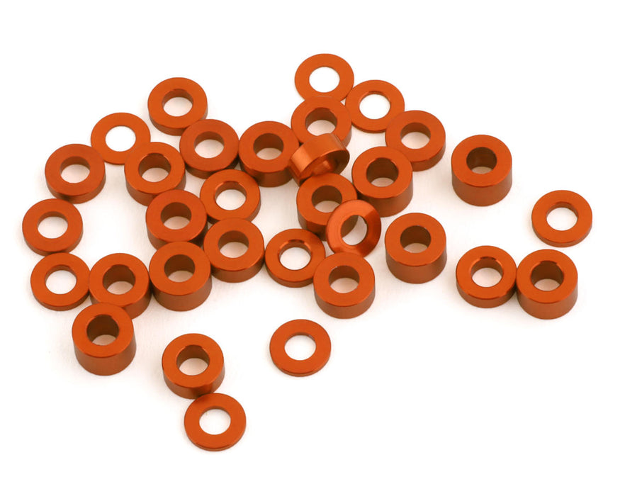 Team Brood Kit complet de rondelles à bille en aluminium 6061 3 x 6 mm (Orange) (32)