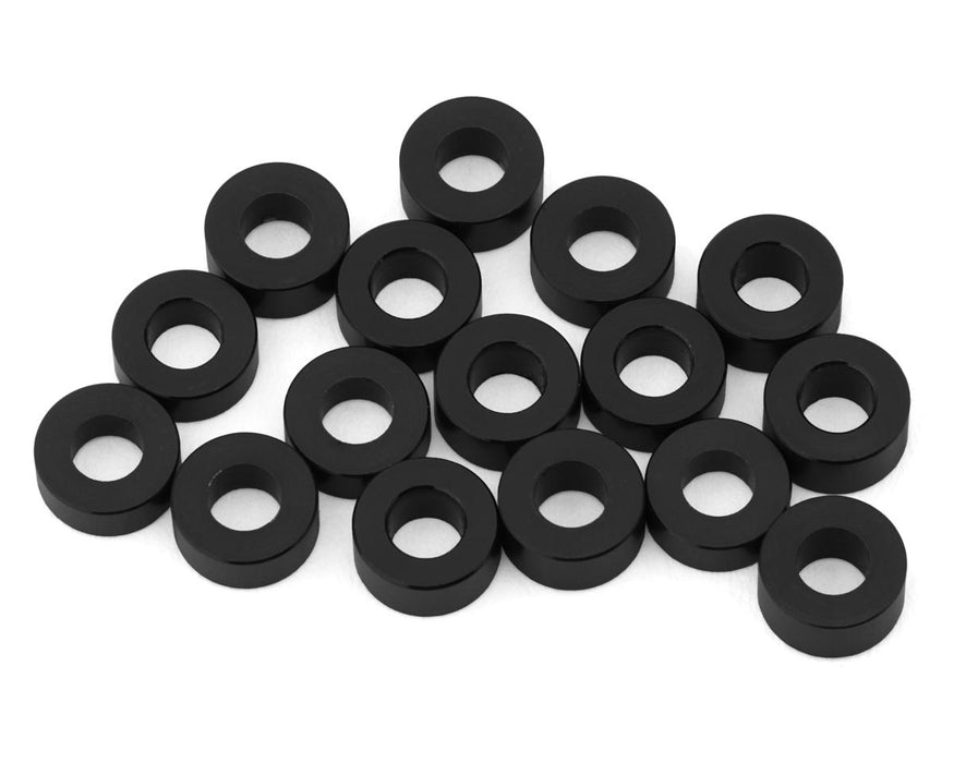 Team Brood 3x6mm 6061 Aluminum Ball Stud Washers Large Kit (Black) (16)