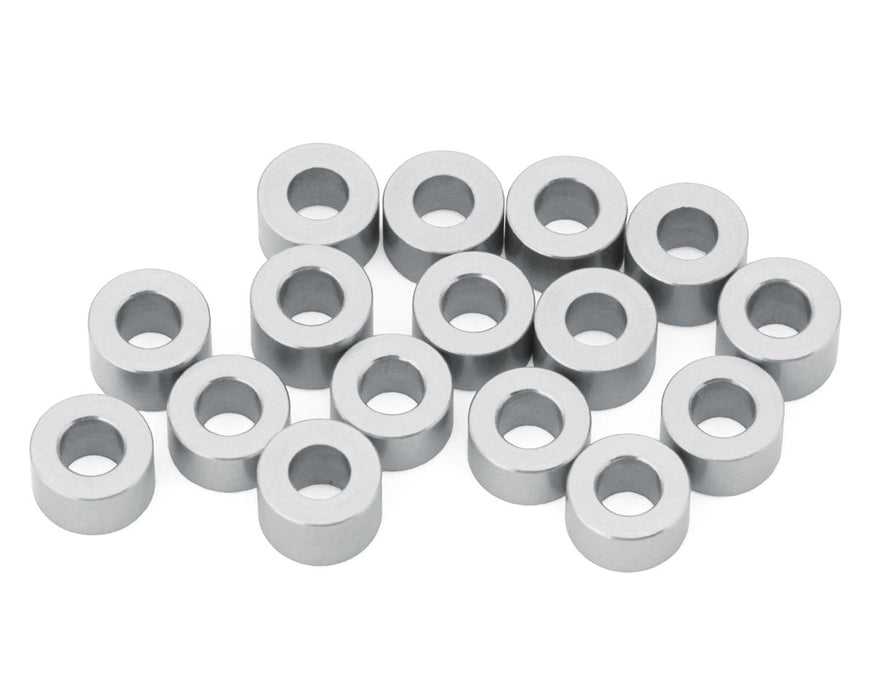 Team Brood 3x6mm 6061 Aluminum Ball Stud Washers Large Kit (Silver) (16)