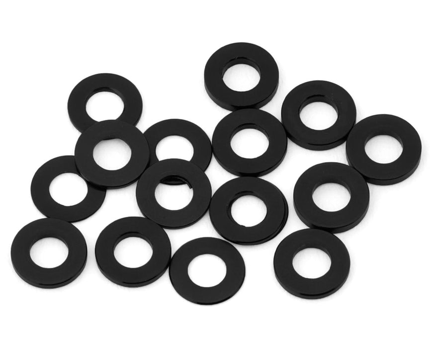 Team Brood 3x6mm 6061 Aluminum Ball Stud Washers Small Kit (Black) (16)