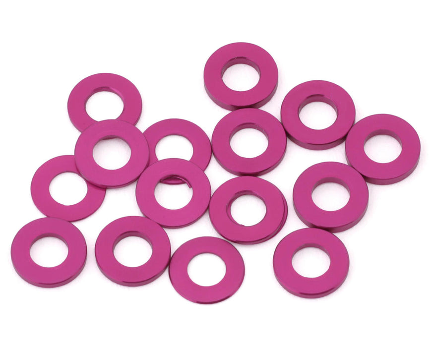 Team Brood 3x6mm 6061 Aluminum Ball Stud Washers Small Kit (Pink) (16)