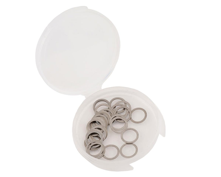 Assortiment de cales en acier Team Brood 6 x 8 mm avec récipient en plastique (28)