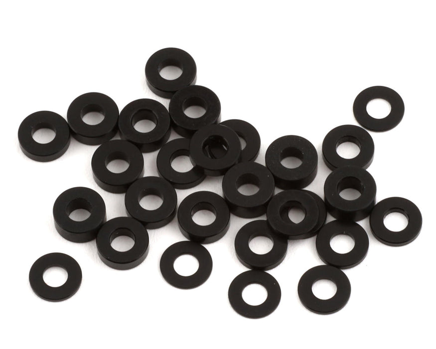 Team Brood 3x6.5mm 7075 Aluminum Ball Stud Washer Full Kit (Black) (28)