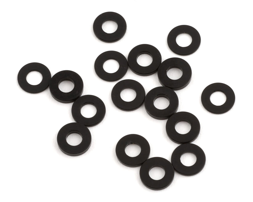 Team Brood 3x6.5mm 7075 Aluminum Ball Stud Washer Small Kit (Black) (16)