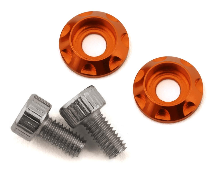 Team Brood M3 Moteur Rondelle Dissipateur Thermique avec Vis (Orange) (2) (6mm)