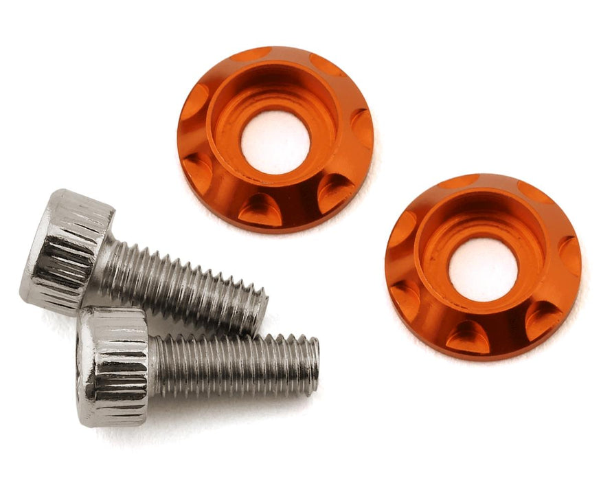 Team Brood M3 Motor Washer Heatsink w/Screws (Orange) (2) (8mm)