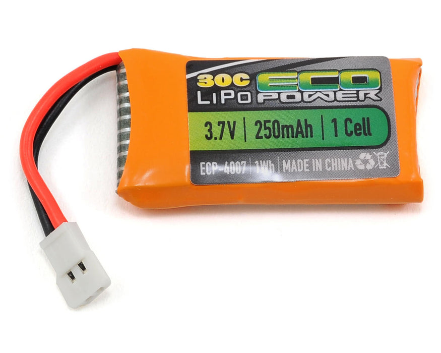 Batterie EcoPower « Electron » 1S LiPo 30C (3,7 V/250 mAh)