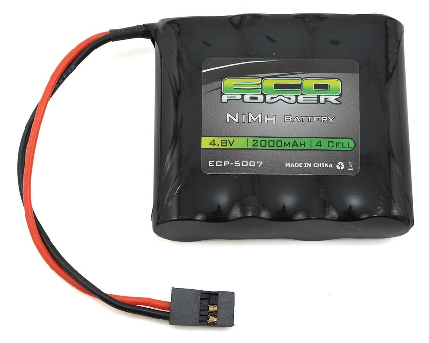 Batterie de récepteur plate EcoPower NiMH AA SBS à 4 cellules avec connecteur Rx (4,8 V/2 000 mAh)