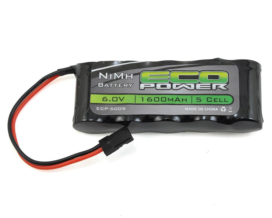 Batterie de récepteur NiMH Stick EcoPower à 5 cellules (6,0 V/1 600 mAh)