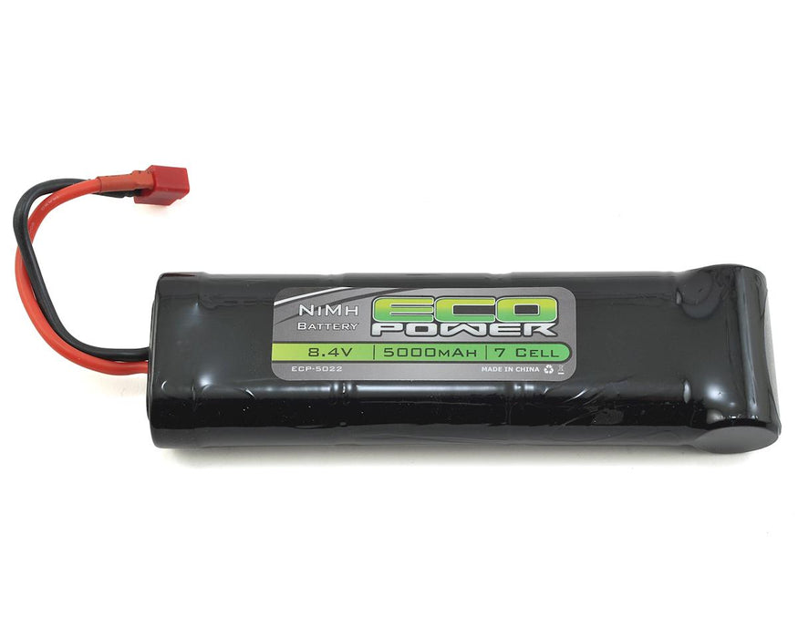 Batterie NiMH EcoPower à 7 cellules avec connecteur de type T (8,4 V/5 000 mAh)