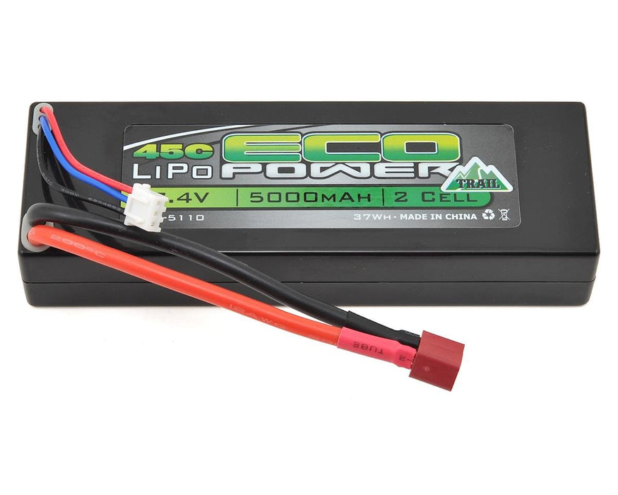 Batterie LiPo pour étui rigide EcoPower « Trail » 2S 45C (7,4 V/5 000 mAh)