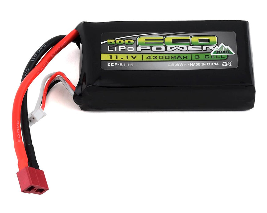 Batterie LiPo EcoPower « Trail » 3S Shorty 50C (11,1 V/4 200 mAh)