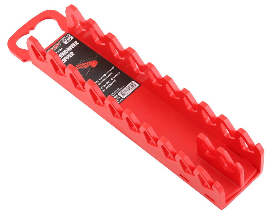 Ernst Manufacturing Organiseur de pinces pour tournevis 10 outils (rouge)