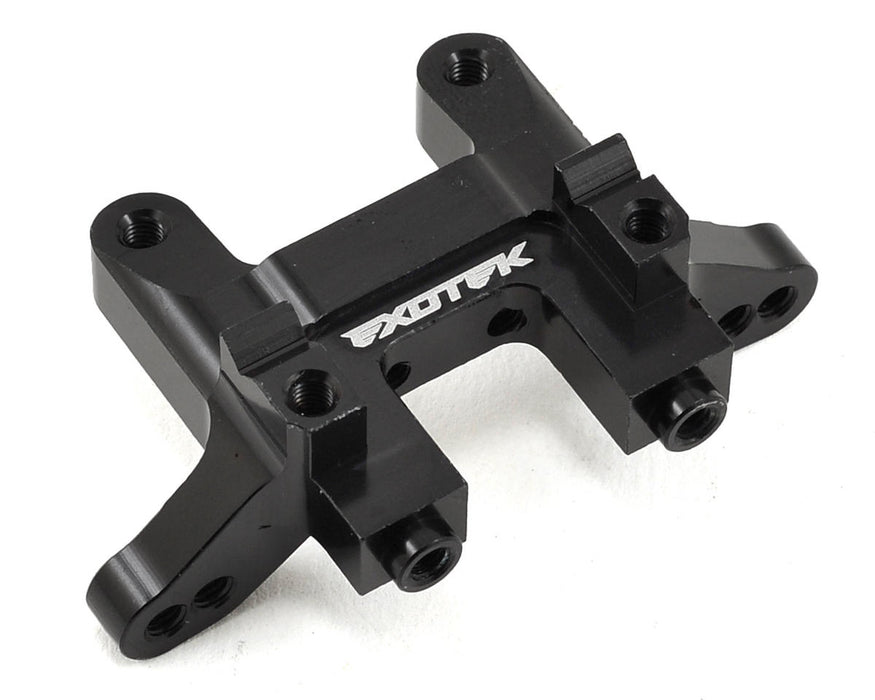 Exotek RB6 Aluminum Rear Bulkhead (Mid Motor) (Black)