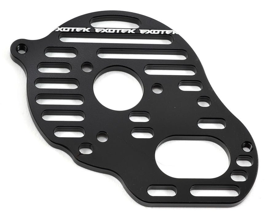 Exotek B5/B5M « Flite » Plaque moteur ventilée en aluminium (noir) (4 vitesses)