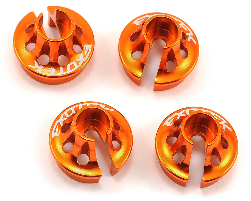 Exotek D413 Shock Spring Perch Set (4) (Orange)