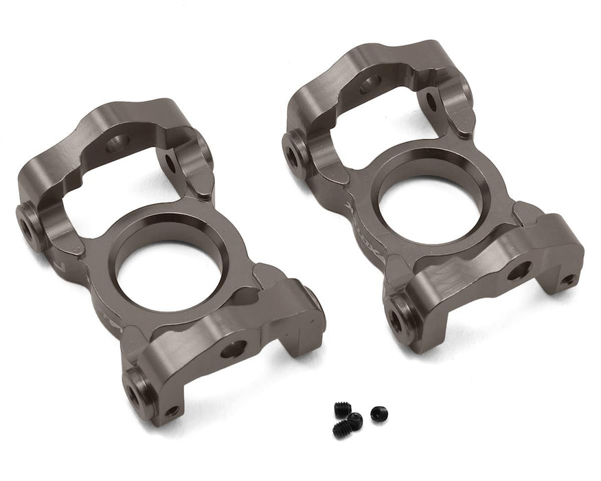 Exotek Losi LST 3XL Aluminum Front C Hubs (Gun Metal) (2)