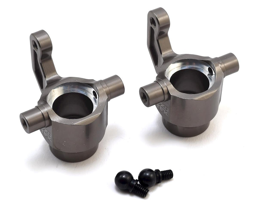 Exotek Losi LST 3XL Aluminum Front Steering Hubs (Gun Metal) (2)