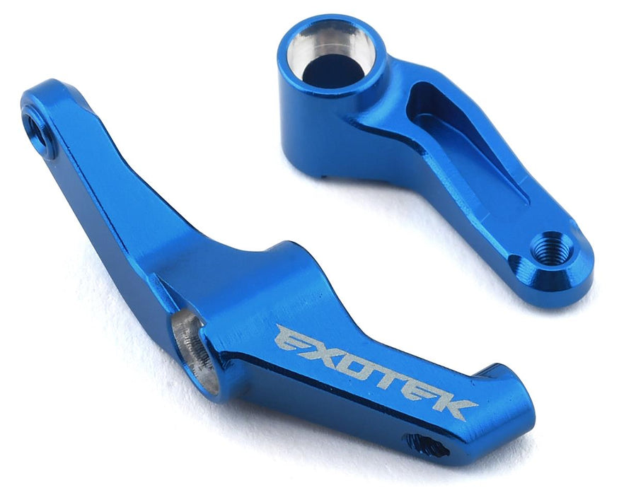 Exotek DR10 Aluminum HD Steering Crank Set (Blue)