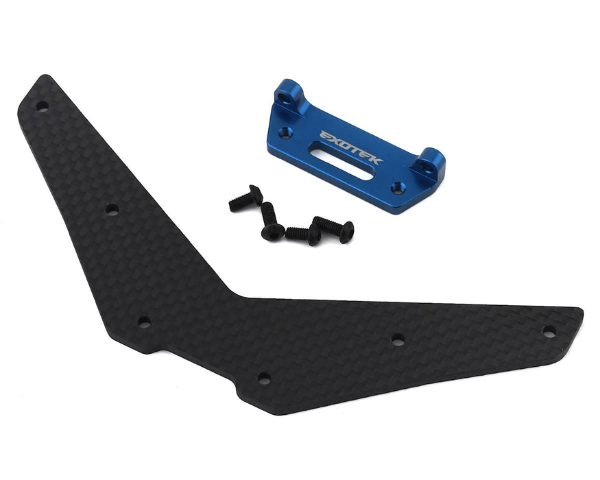 Exotek +28mm Carbon Rear Body Mount for Traxxas Slash