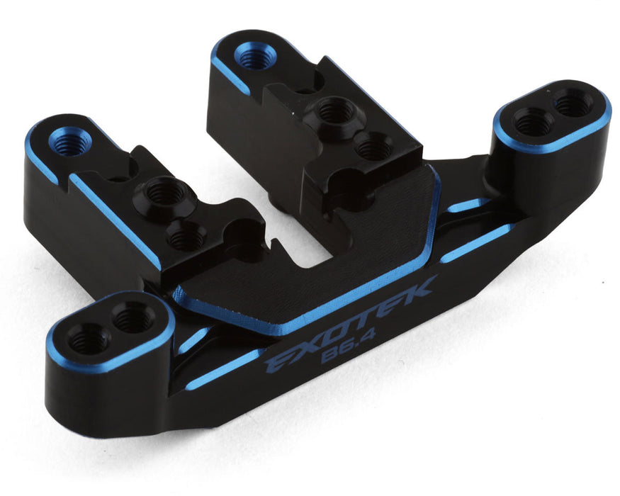 Exotek B6.4 Aluminum Front Camber Mount (Black)