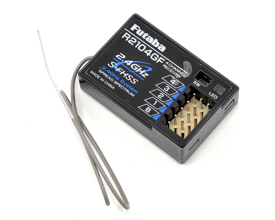 Récepteur Futaba R2104GF S-FHSS haute tension 4 canaux 2,4 GHz