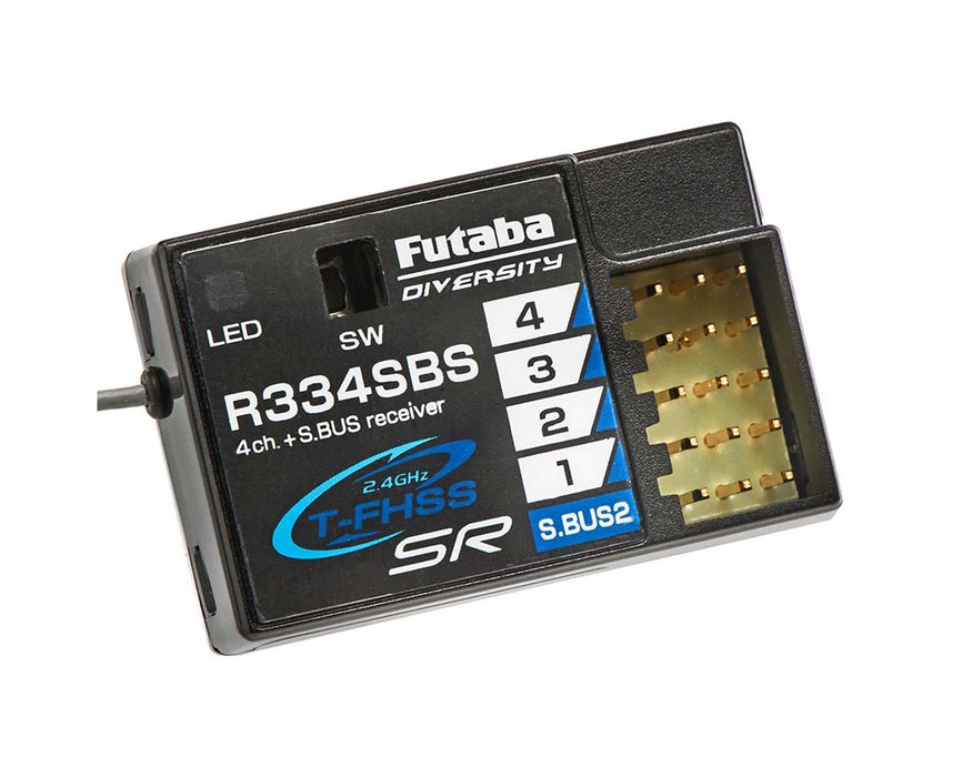 Récepteur Futaba R334SBS TFHSS SR S.Bus2 HV 4 canaux 2,4 GHz