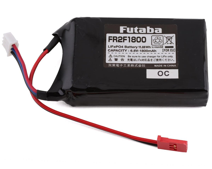 Batterie de récepteur plat Futaba 2S LiFe (6,6 V/1 800 mAh)