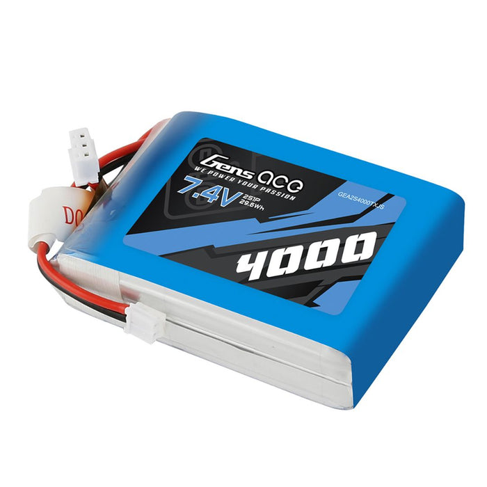 Gens Ace - 1117 - Émetteur 4000mAh 2S1P 7,4V LiPo JST-EHR Prise Étui Souple 72x52x20mm