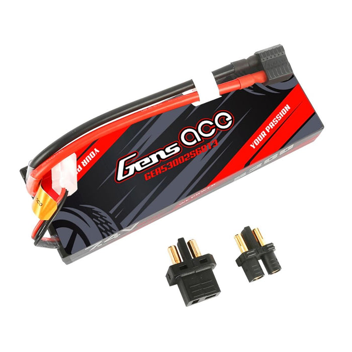 7.4V 5300mAh 60C 2S1P HardCase Lipo: EC3, Deans