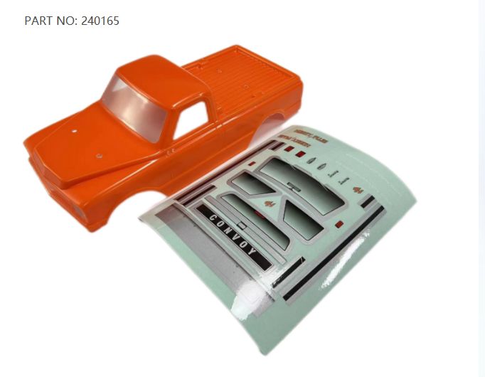 Carrosserie de convoi Hobby Plus CR-18 (Orange)