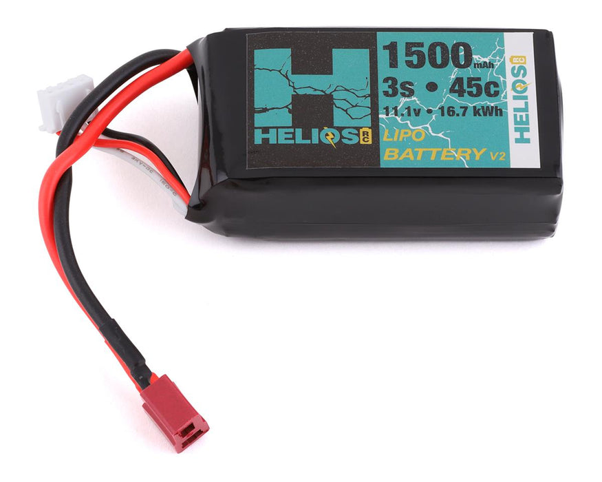 Batterie LiPo Helios RC 3S 45C avec connecteur Deans (11,1 V/1500 mAh)