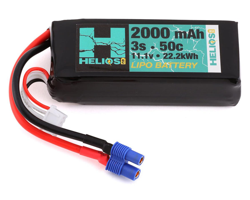 Batterie LiPo Helios RC 3S 50C avec connecteur EC3 (11,1 V/2000 mAh)