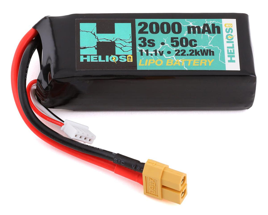 Batterie LiPo Helios RC 3S 50C avec connecteur XT60 (11,1 V/2000 mAh)