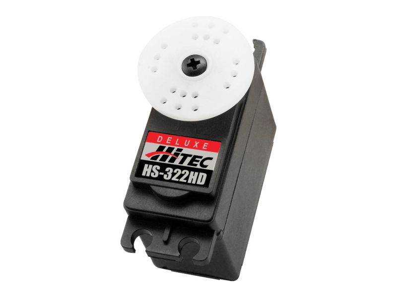 Hitec HS-322HD Standard Heavy Duty, Karbonite, Nylon Servo (51 oz/in | 0.15 sec | 1.57x0.78x1.43")