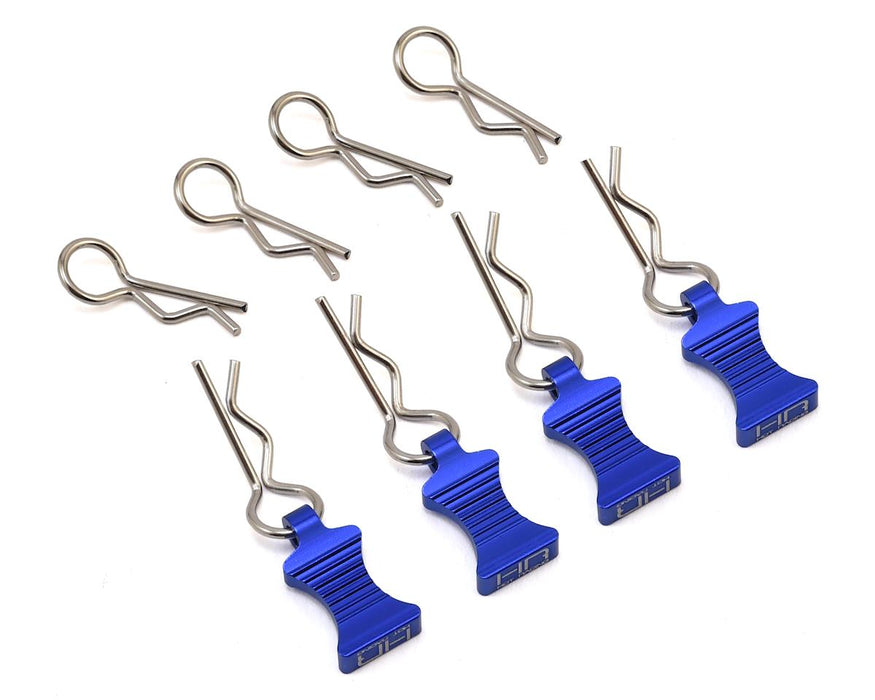 1/10 Blue Aluminum EZ Pulls (4) Body Clips (8)