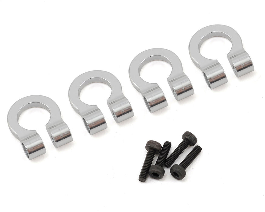 1/10 Scale Aluminum Silver Tow Shackle D-Rings (4)