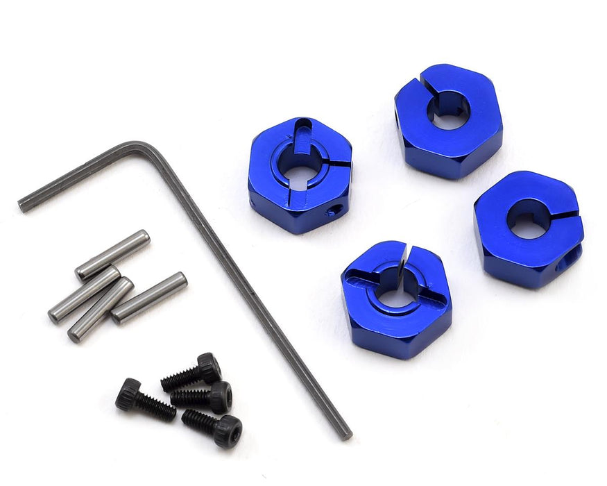 Kit hexagonal de roues verrouillables en aluminium bleu de 12 mm