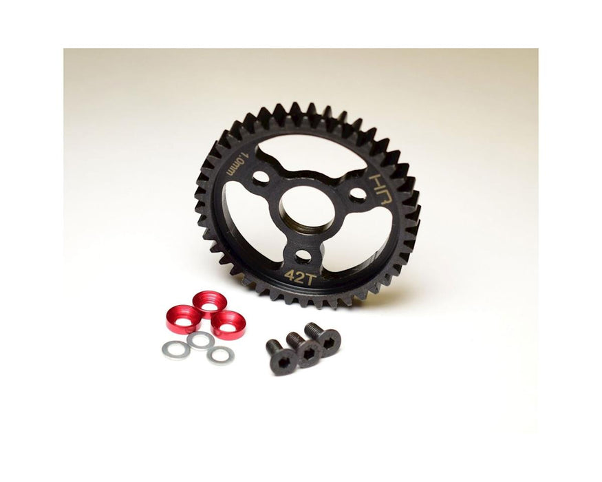 Steel Spur Gear (42T 1.0 Mod)(Red): Traxxas