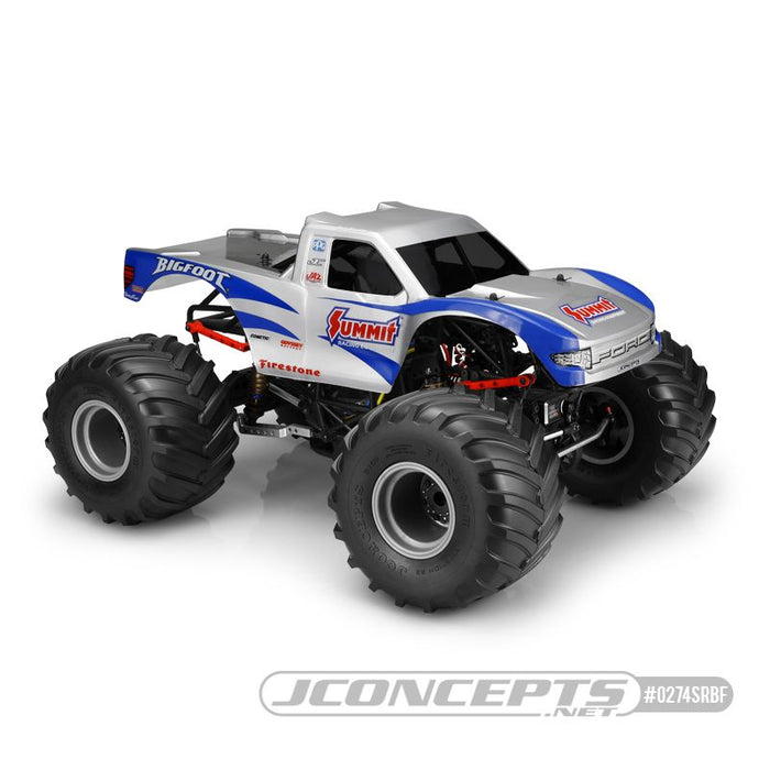 JConcepts 2010 Ford Raptor, Summit Racing Bigfoot "Scallop" Body (Fits Losi LMT, Axial SMT10)