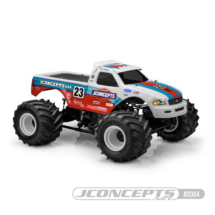 JConcepts 1997 Ford F-150 MT Body with Racerback and Visor (7" Width & 13" Wheelbase)(Fits Losi LMT, Axial SMT10)