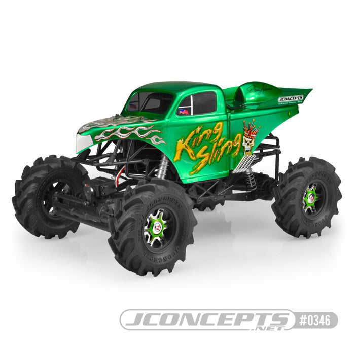 JConcepts King Sling - Mega Truck body w/ scoop & spoiler (Fits - Axial SMT10 - 7" width & 13" wheelbase)