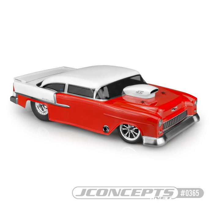 JConcepts 1955 Chevy Bel Air, Drag Eliminator body (Fits - Custom SCT chassis, 10.75" width & 13" wheelbase)