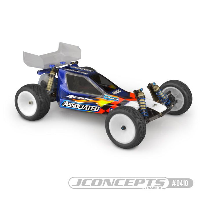 JConcepts Team Associated RC10B3 authentic body w/ 5.5" wing (#6142) (Vintage product and genuine / original Team Associated mold) (Fits - Team Associated RC10B3 generation)