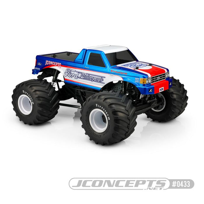 JConcepts 1989 Ford F-250 monster truck body w/ racerback (Fits - 7" width & 13" wheelbase)